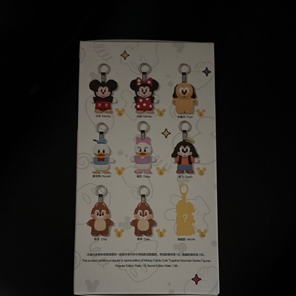 Disney Colorful Character Keychain Collection